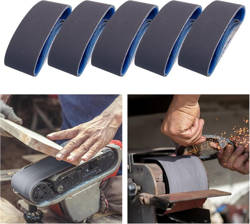 SHUTTLE GENIUS 15 Pack 3 x 21 Sanding Belts, Extra Fine Grit 3x21 Silicon Carbide Sander Belt, 5 Pcs Each of 600, 800, 1000 Grits Sanding Belt for Knife Sharpening - Image 5
